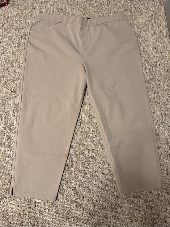 Susan Graver Pants - Susan Graver khaki Stretch Leggings
